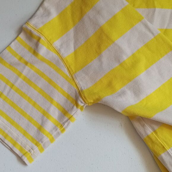 GAP Yellow and White Cotton Striped Short Sleeve Tee - Picture 5 of 6